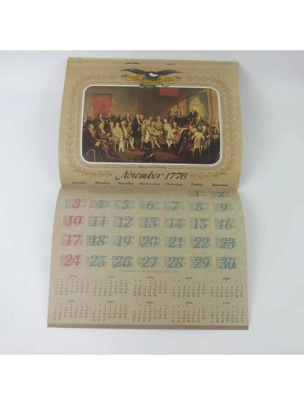 Vintage United States of America 200th Anniversary Calendar & Almanac 1976 RARE